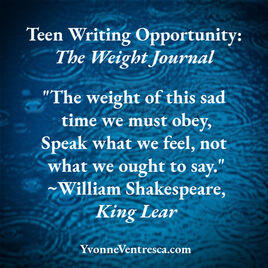 The Weight Journal for teen writers